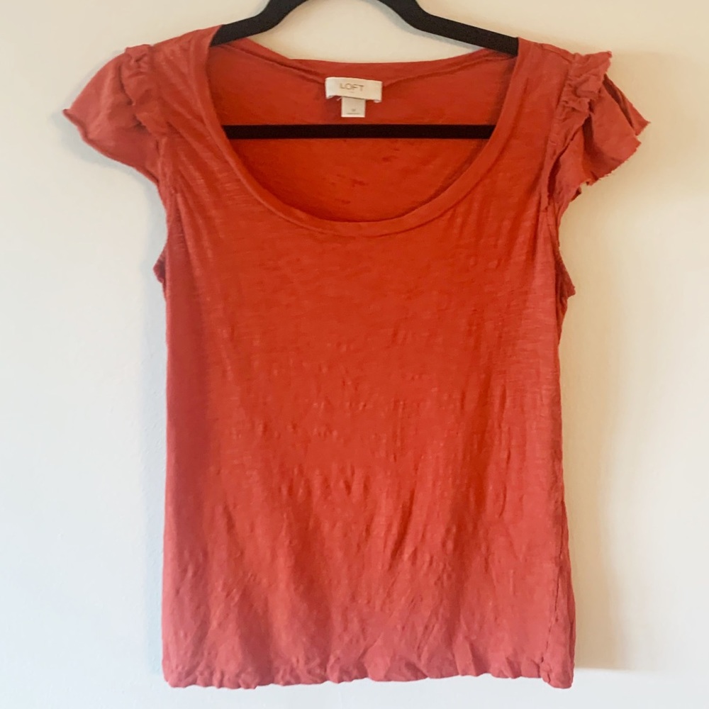 Ruffle sleeves short sleeve blouse!